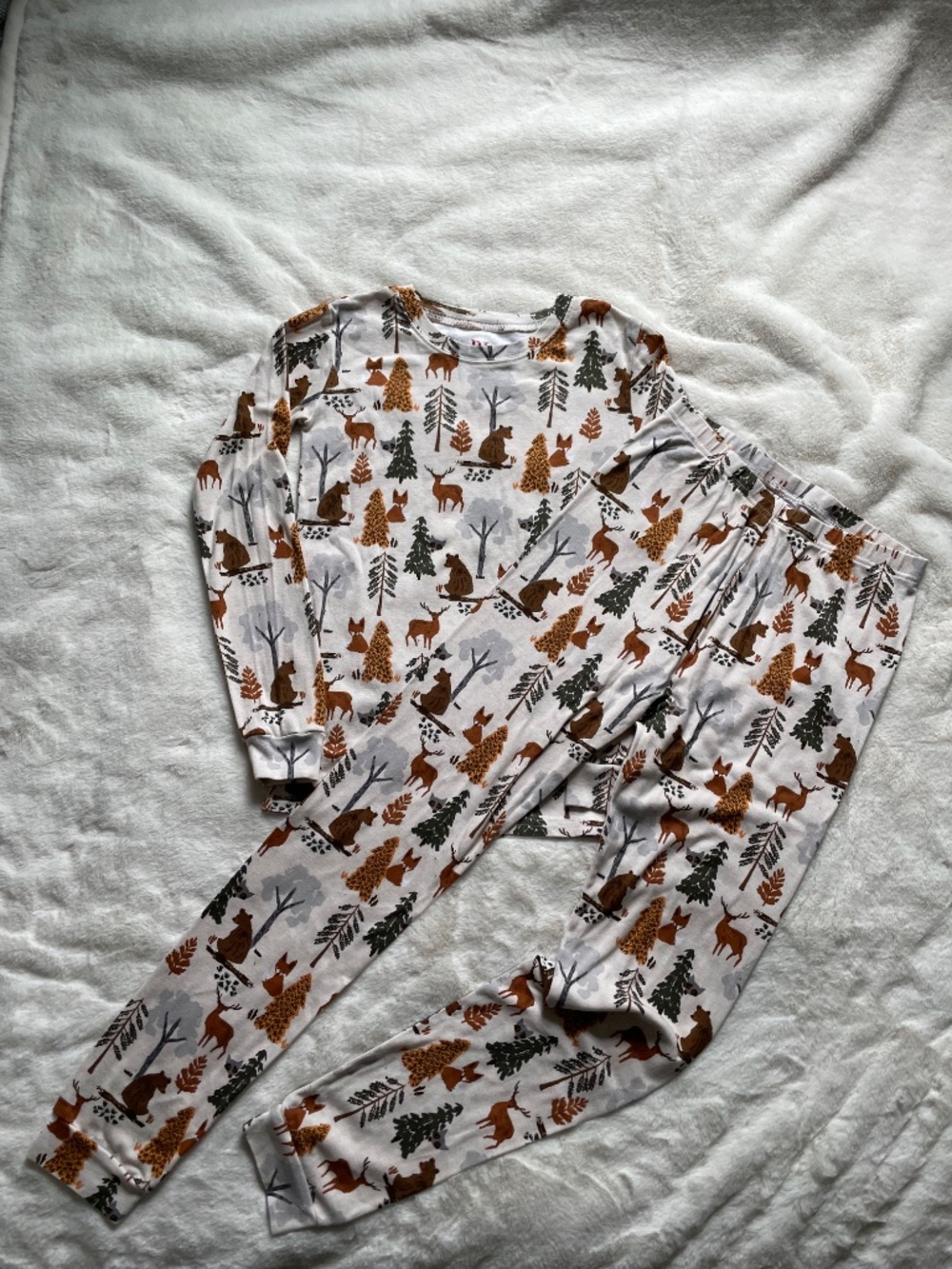Woodland Animals Cotton PJ Set